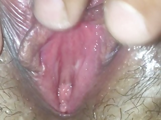 Wife close up pussy
