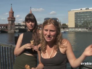 US Tourist Girls having fun and filming themselves in Germany!