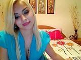 Ladna blondynka na webcam