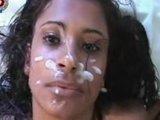 Brazylijska lodziara przyjmuje sperme na twarz