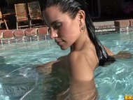 Laura Lee bikini tease and in pool