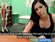 Fake Hospital Squirting MILF wants breast implants and gets a creampie