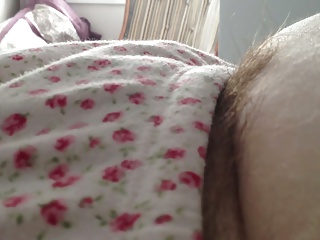 wifes chubby soft belly &amp; soft hairy pussy in jammies